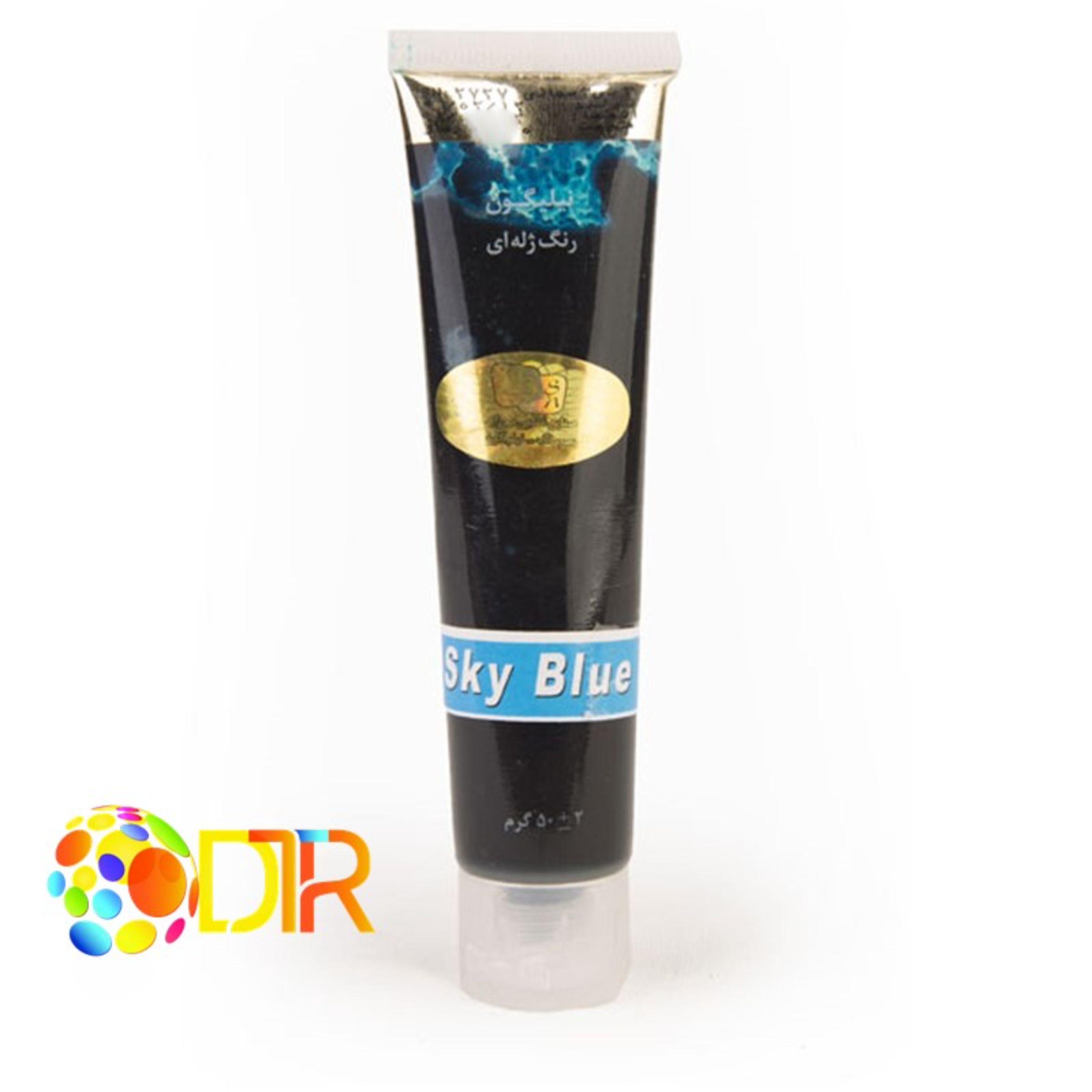 رنگ خوراکی ژله ای آبی روشن 50گرمی نیلیگون