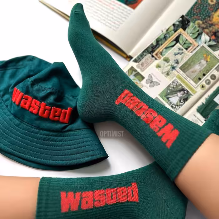 ست کلاه باکت و جوراب ساقدار Wastied فری سایز