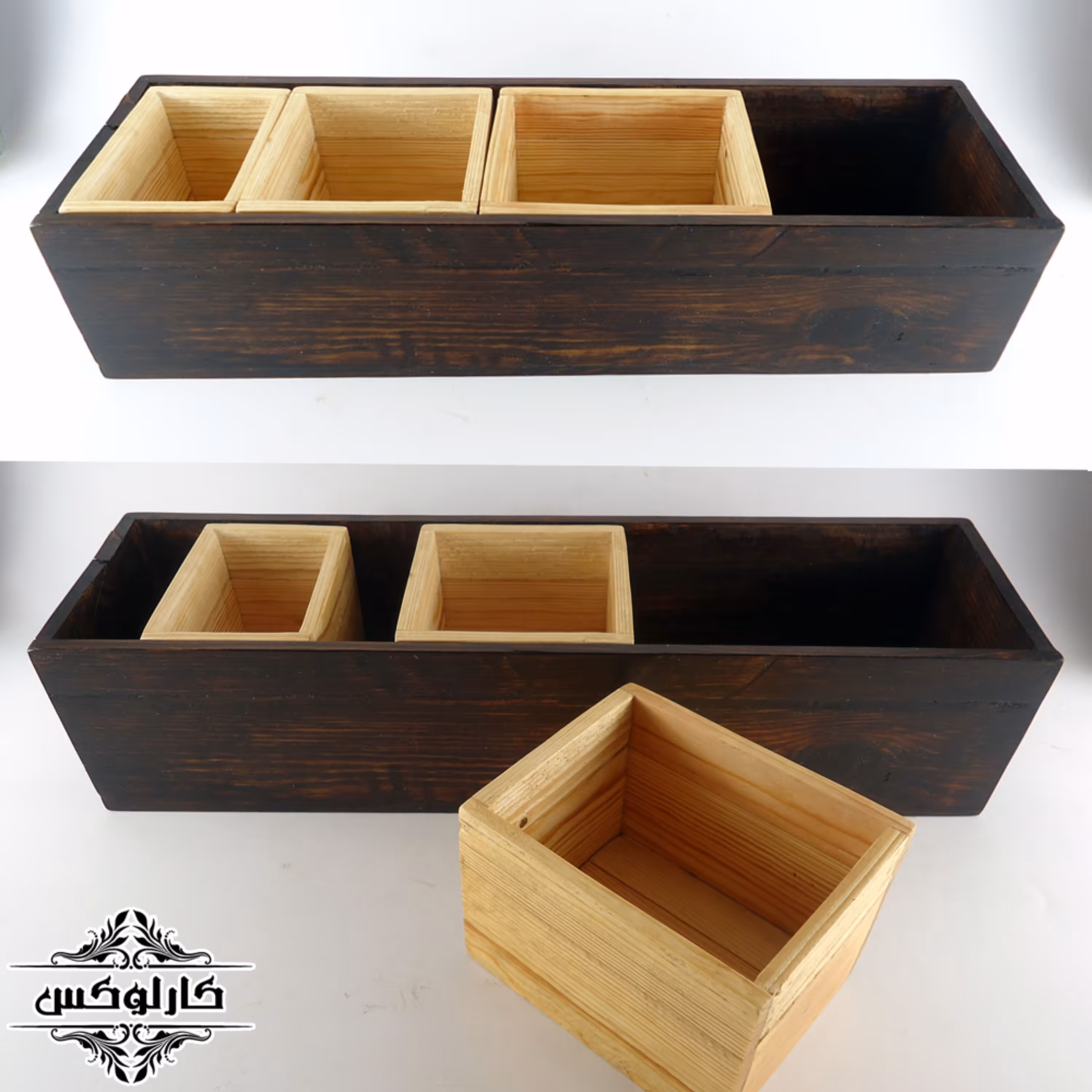 جامدادی بزرگ چوبی 4تکه