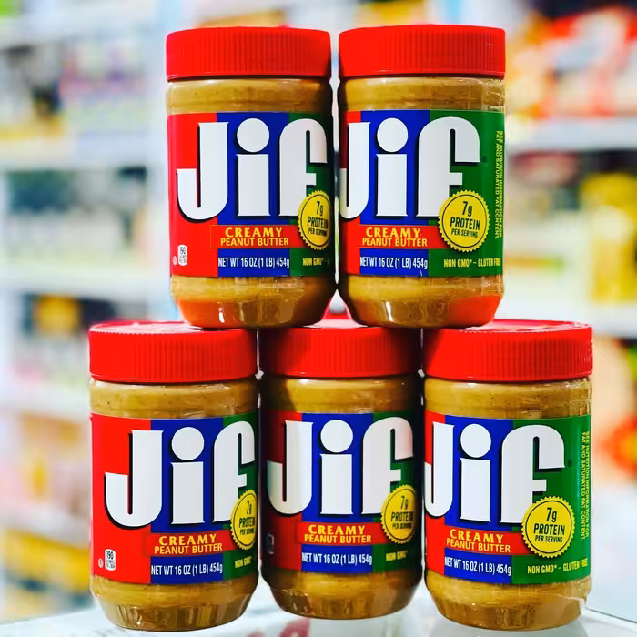 کره بادام زمینی جیف 454گرمی 