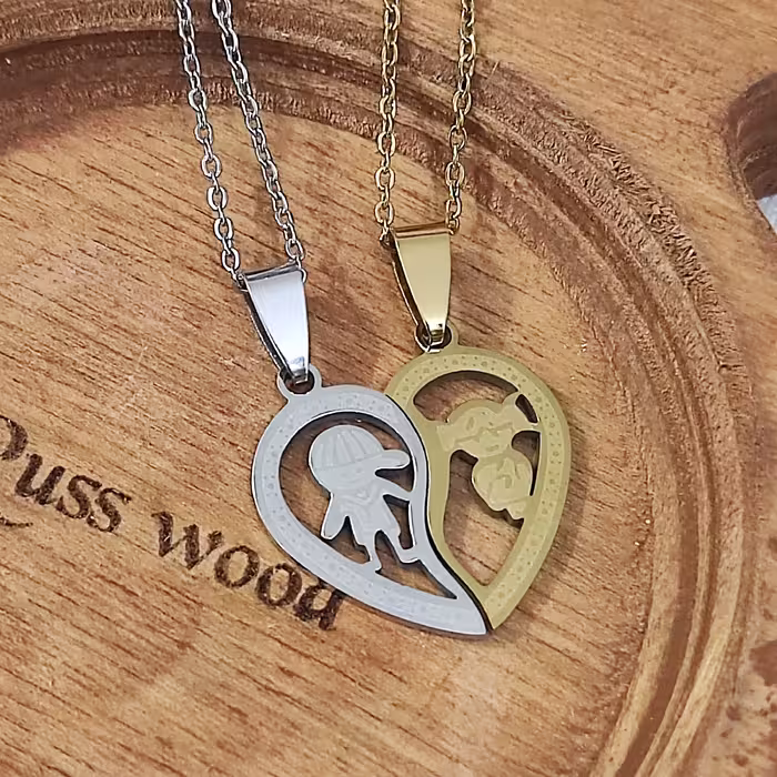 گردنبند ست،گردنبند دونفره،گردنبند عشق،گردنبند پازلی،گردنبند دخترپسر،گردنبند جفتی