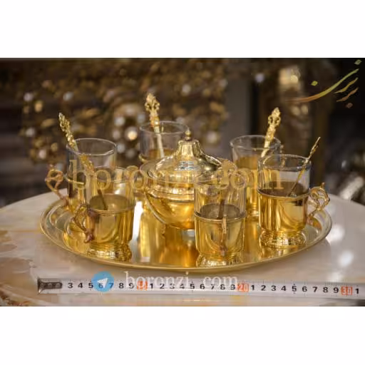 ست چای خوری ساده برنجی