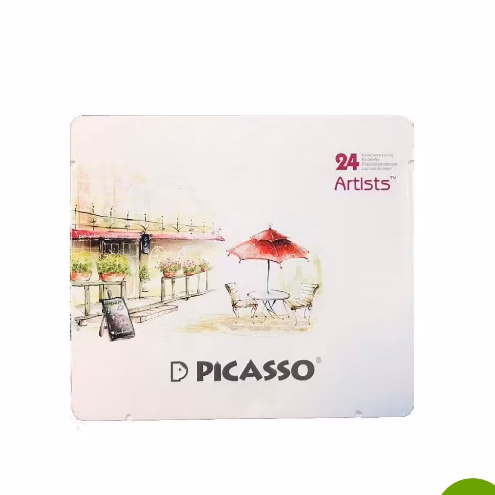 مداد رنگی 24 رنگ پیکاسو (Picasso) آرتیست Artists جعبه فلزی
Picasso