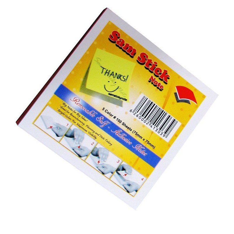 کاغذ یاد داشت سر چسب دار سام استیک(برچسب یاد داشتکاغذ چسبیبرگه یاد داشت چسب دار)