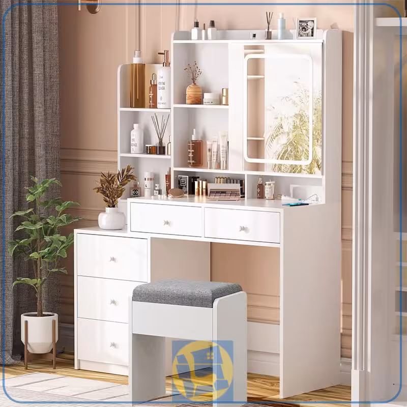 میز آرایش لامپ دار DJ718