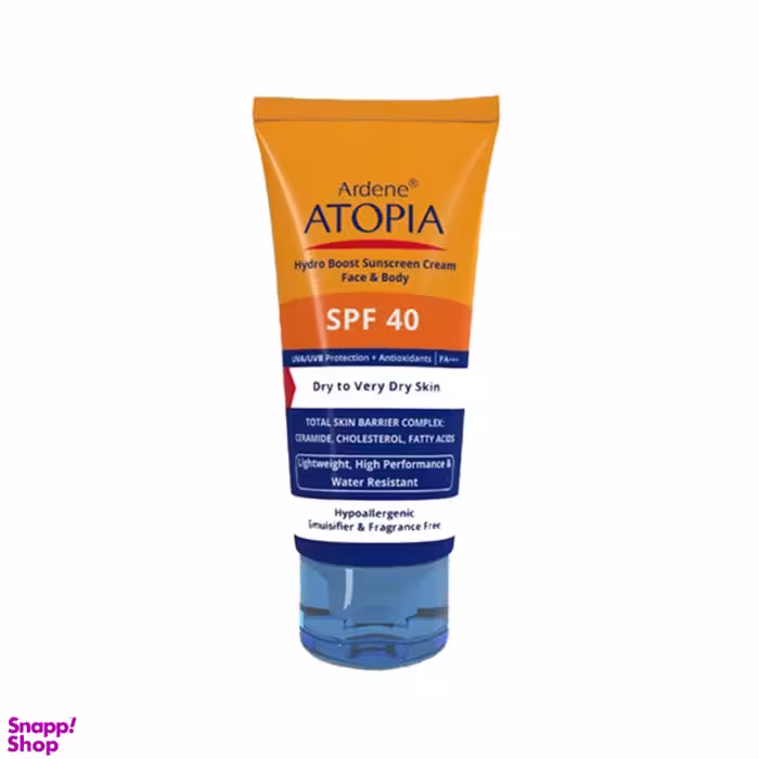 کرم ضد آفتاب آردن (Ardene) سری Atopia با SPF40 مناسب پوست خشک و خیلی خشک حجم 50 میلی‌‌ لیتر