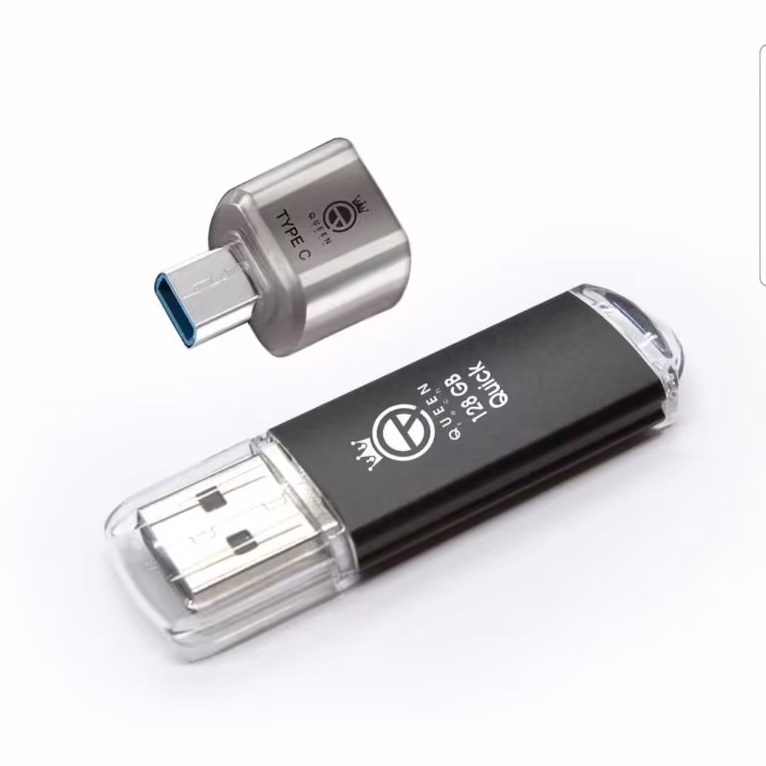 فلش 64 گیگ همراه با تبدیل تایپ سی USB C