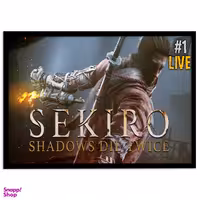تابلو نوری بکلیت طرح بازی گیم نت Sekiro مدل چراغدار B-s1435