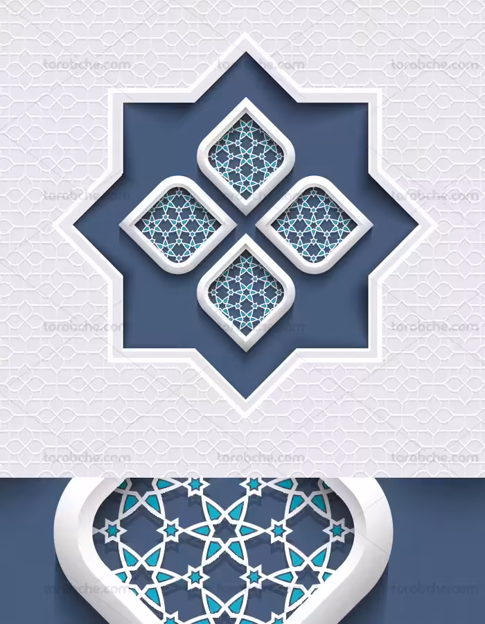 وکتور طرح نماد و المان اسلامی شماره 24 - گرافیک با طعم تربچه