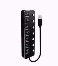 هاب 7 پورت USB 3.0 کلید دار کی نت مدل K-HUAMH107