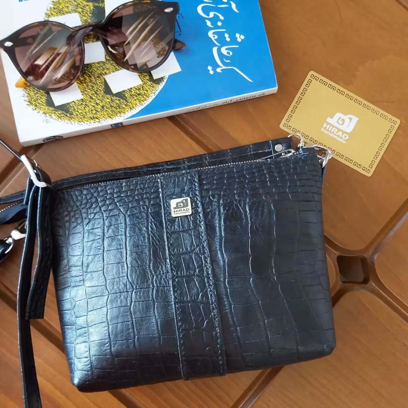مینی کیف دوشی لیلی چرم گاوی250 گرم در رنگهای دلخواه 