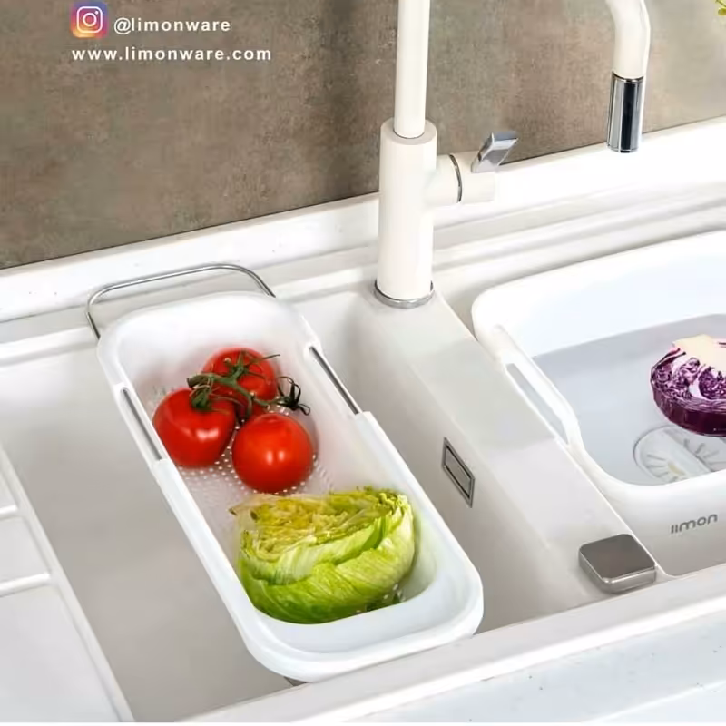 آبکش سینک و اویز حوله