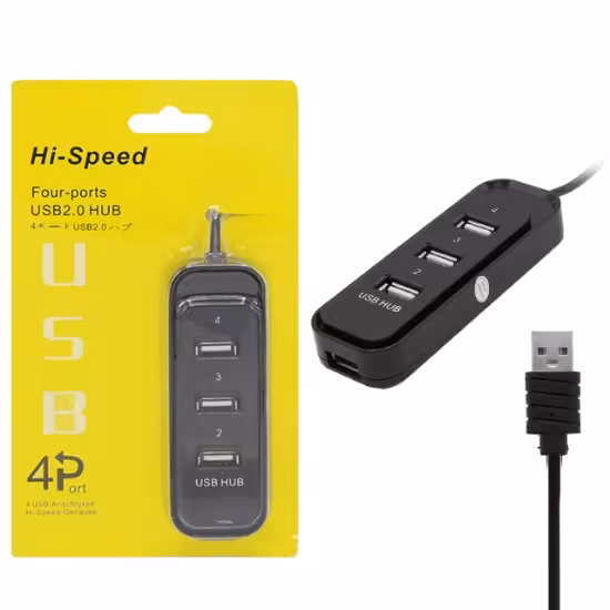 هاب 4 پورت USB 2.0 پورت مدل HI-SPEED