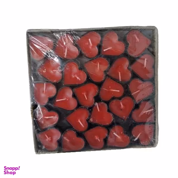 شمع وارمر مدل قلب بسته 50 عددی