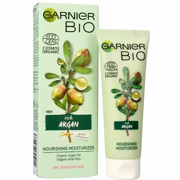 کرم مرطوب کننده و مغذی آرگان گارنیر (گارنیه) | مناسب پوست خشک تا بسیار خشک | 50 میل