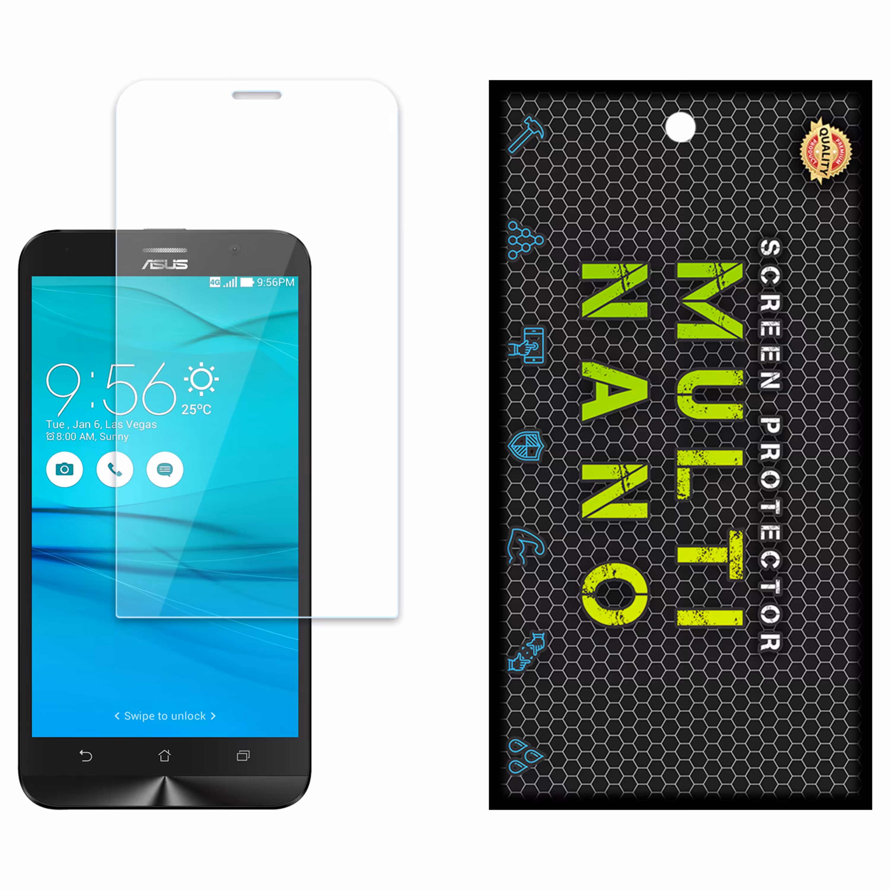 گلس MultiNano برای ایسوس  Zenfone 3 Go