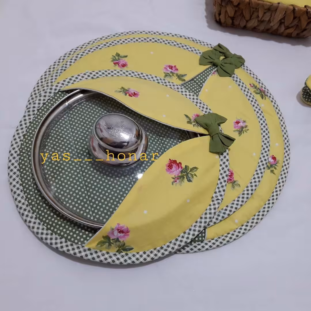 دم کنی سه سایز جنس پارچه کتان نخ فیلور 