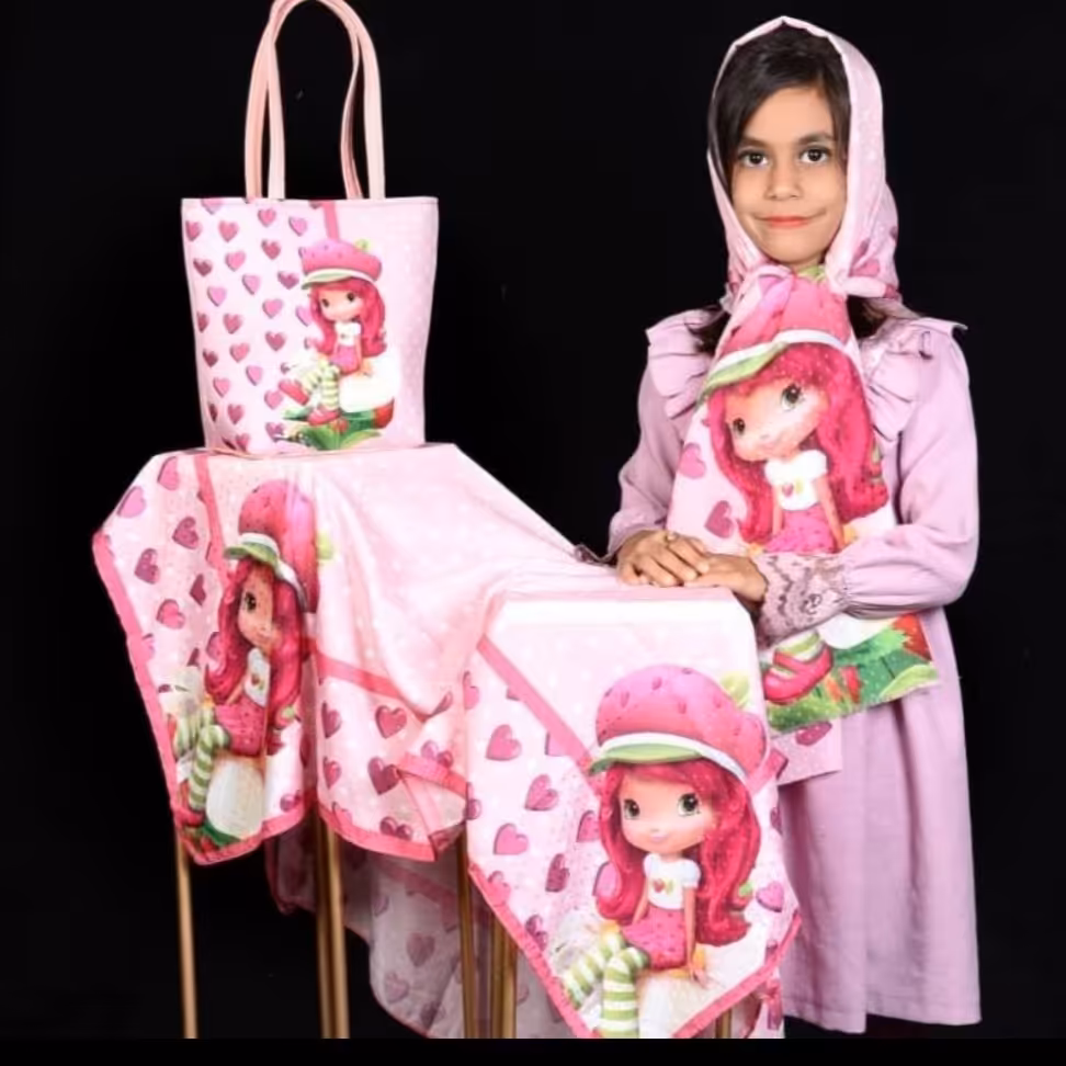 ست کیف وروسری  دخترانه