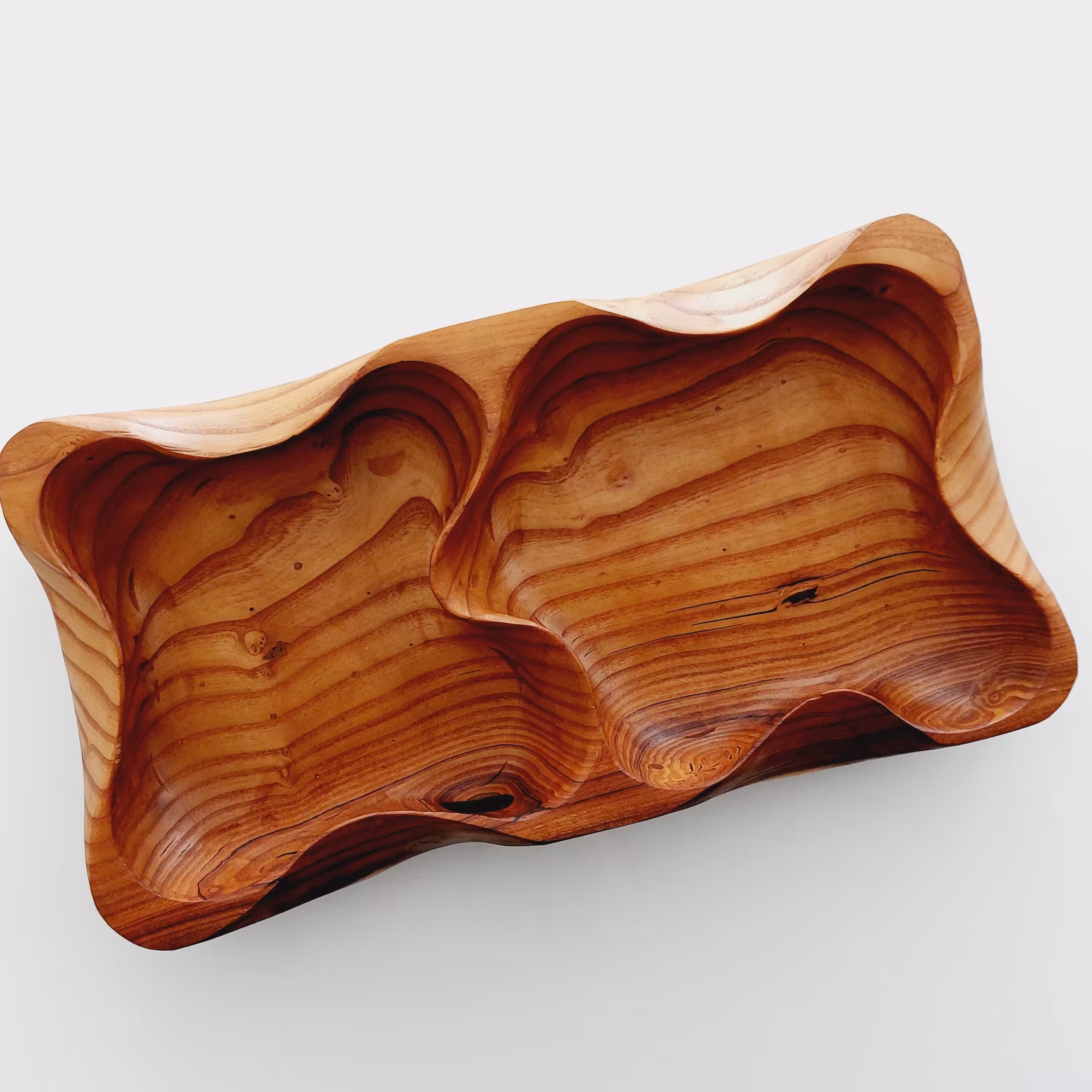 ظرف چوبی دستساز کد b3821