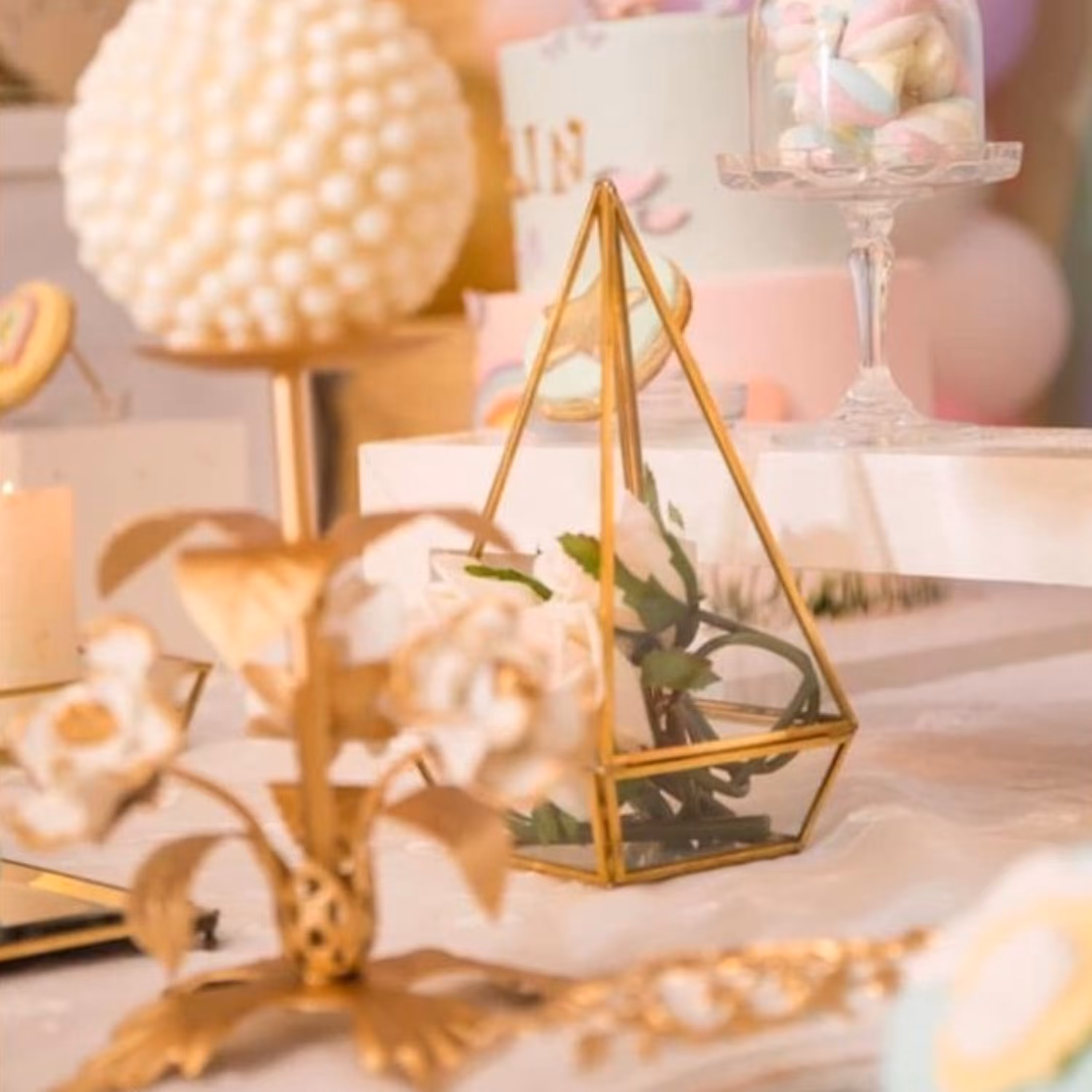 باکس شیشه ای  جاشمعی و تراریوم