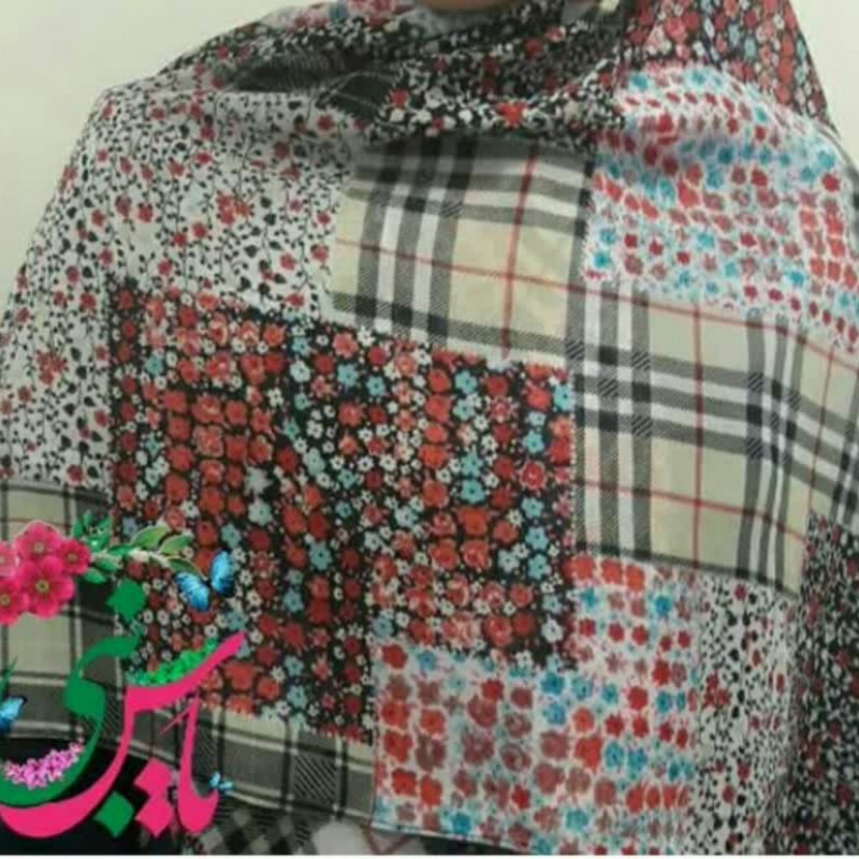 روسری حریر ژرژت اعلاء کد 16