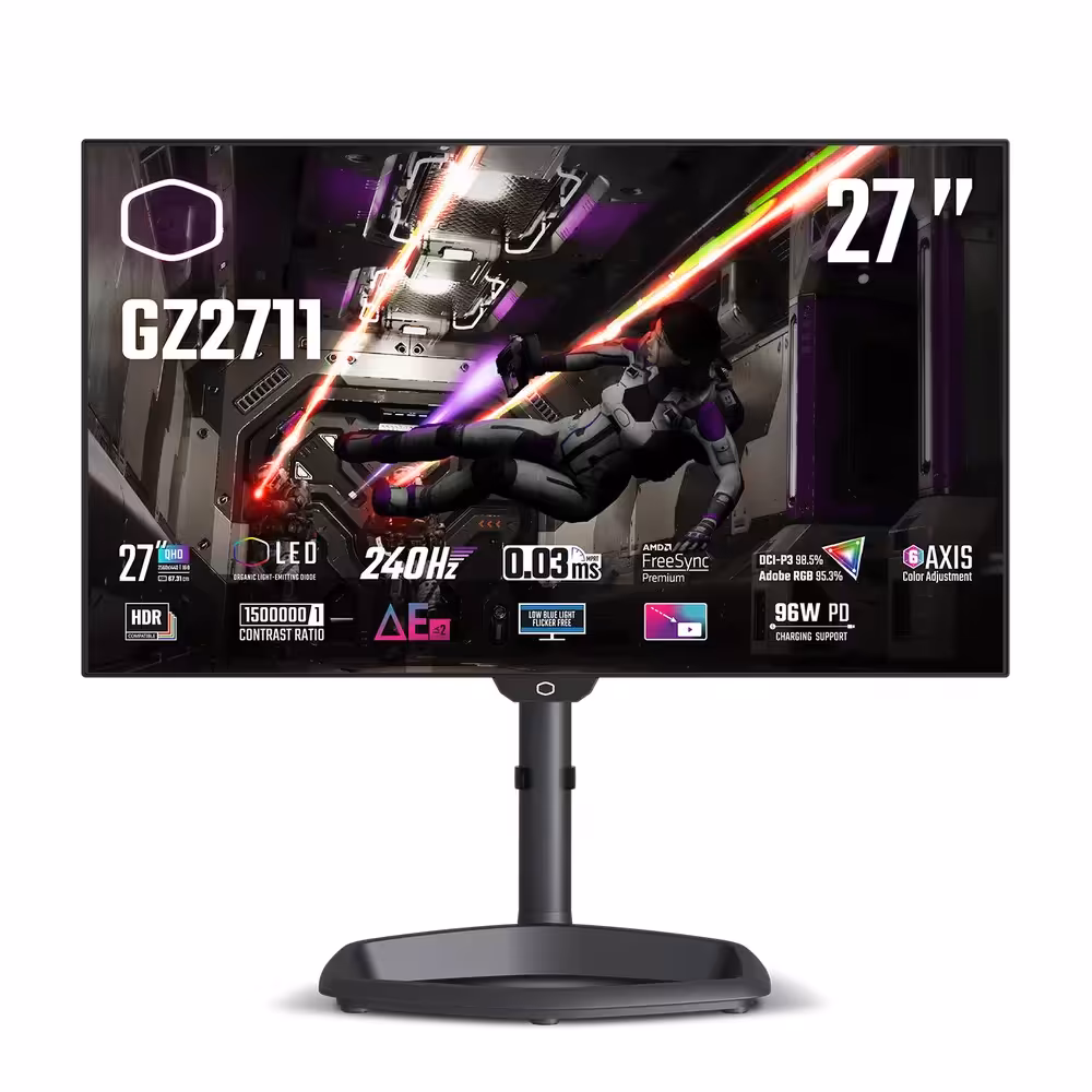 مانیتور 27 اینچ کولر مستر مدل TEMPEST GZ2711