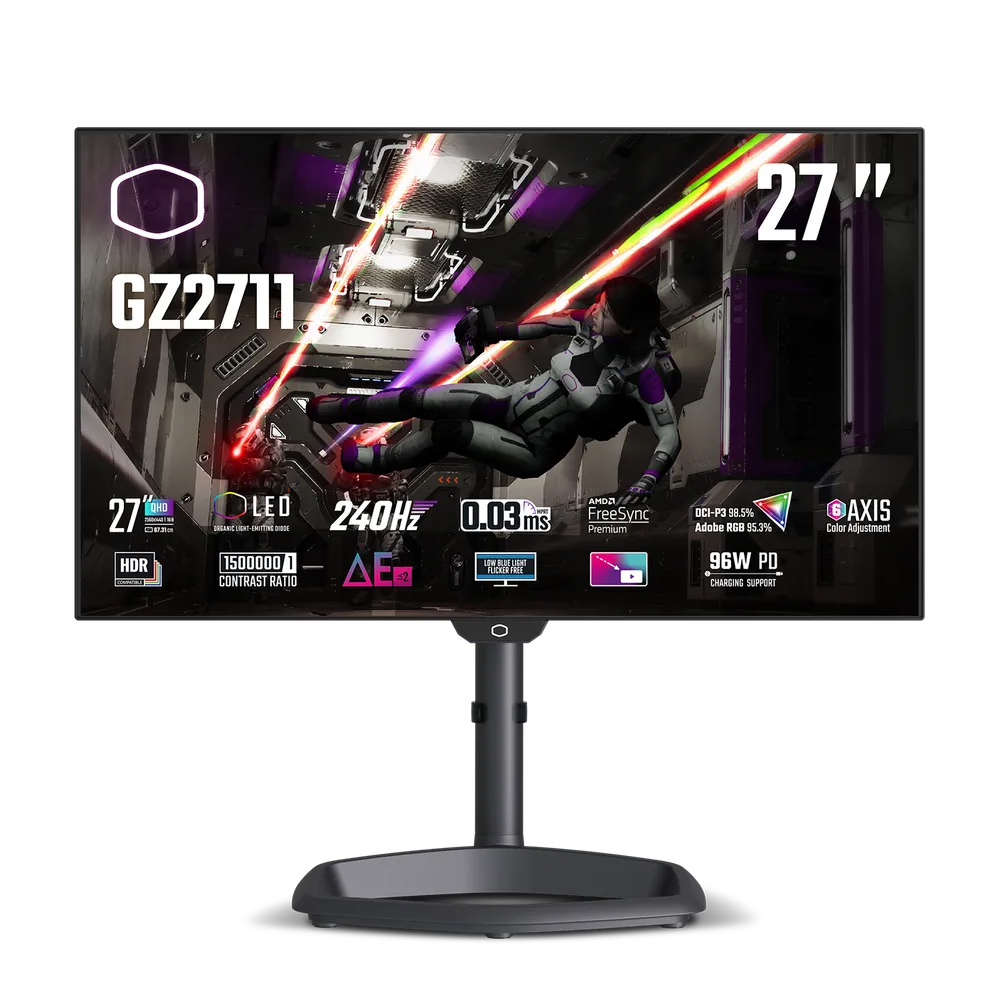 مانیتور 27 اینچ کولر مستر مدل TEMPEST GZ2711