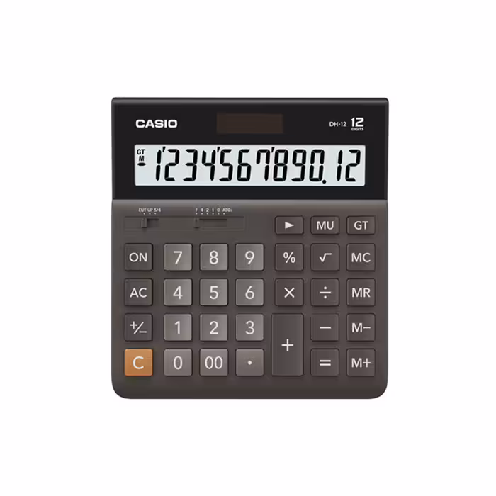 ماشین حساب کاسیو مدل DH-12-BK