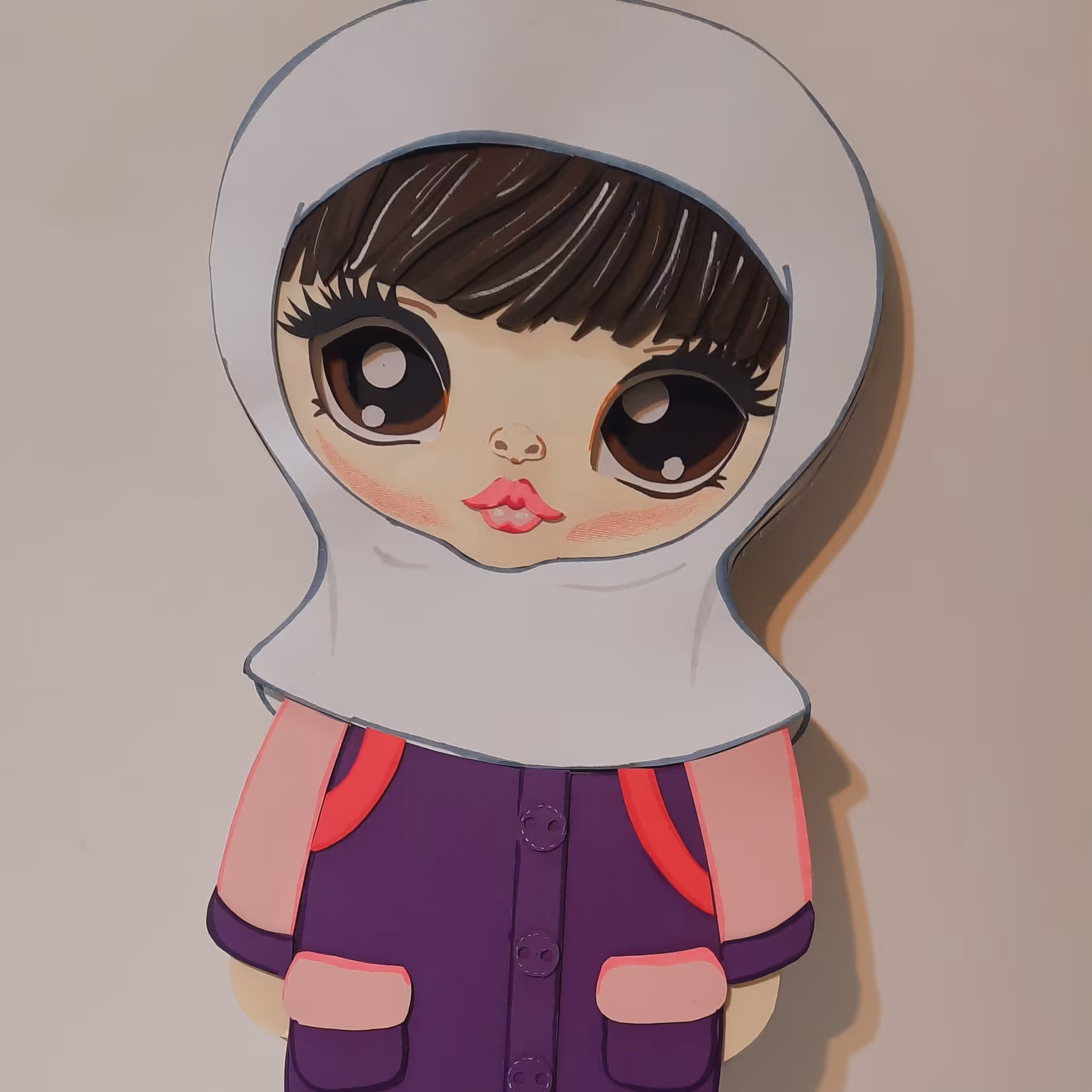 استند دستسازه دخترانه تم جشن الفبا 65cm