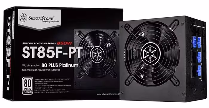 منبع تغذیه کامپیوتر سیلوراستون مدل Strider Platinum SST-ST85F-PT