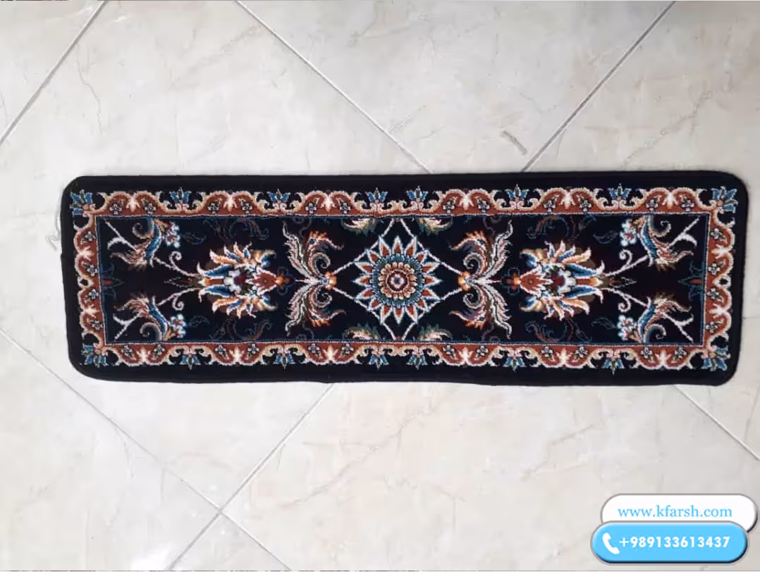 فرش پله 700شانه سرمه ای تخفیفی