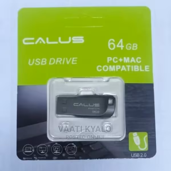 فلش CALUS ظرفیت(32گیگابایت) تمام فلزی با گارانتی 