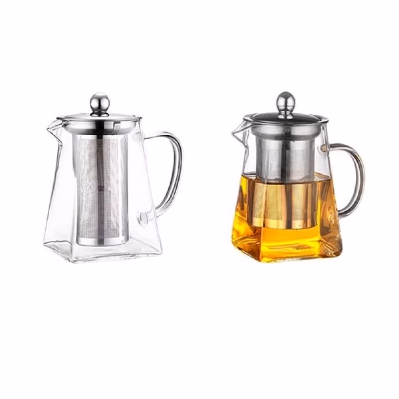 قوری پیرکس کف مربع کد 01817