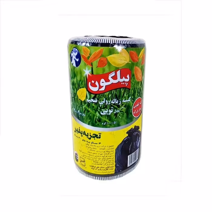 کیسه زباله رولی پیلگون سایز بزرگ 90*70حجم 1000 گرم