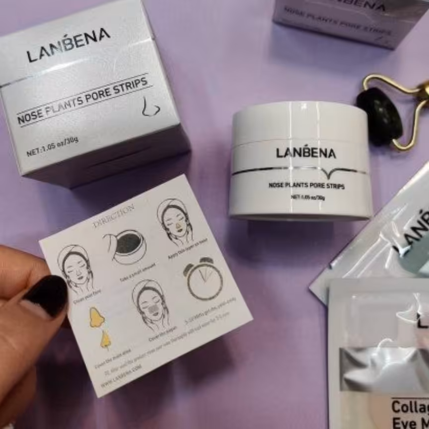 60 عدد ماسک چسب بینی تمیز کننده منافذجوانساز و سفیدکننده