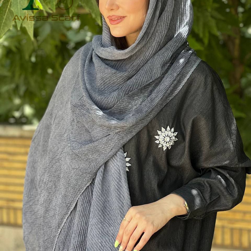 شال نخی پلیسه شاین دار 11 کد 109