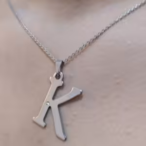 زنجیروگردن اویز حرف k