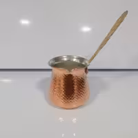 قهوه جوش مسی ( سایز 1 کوچک )شیرجوش مسی