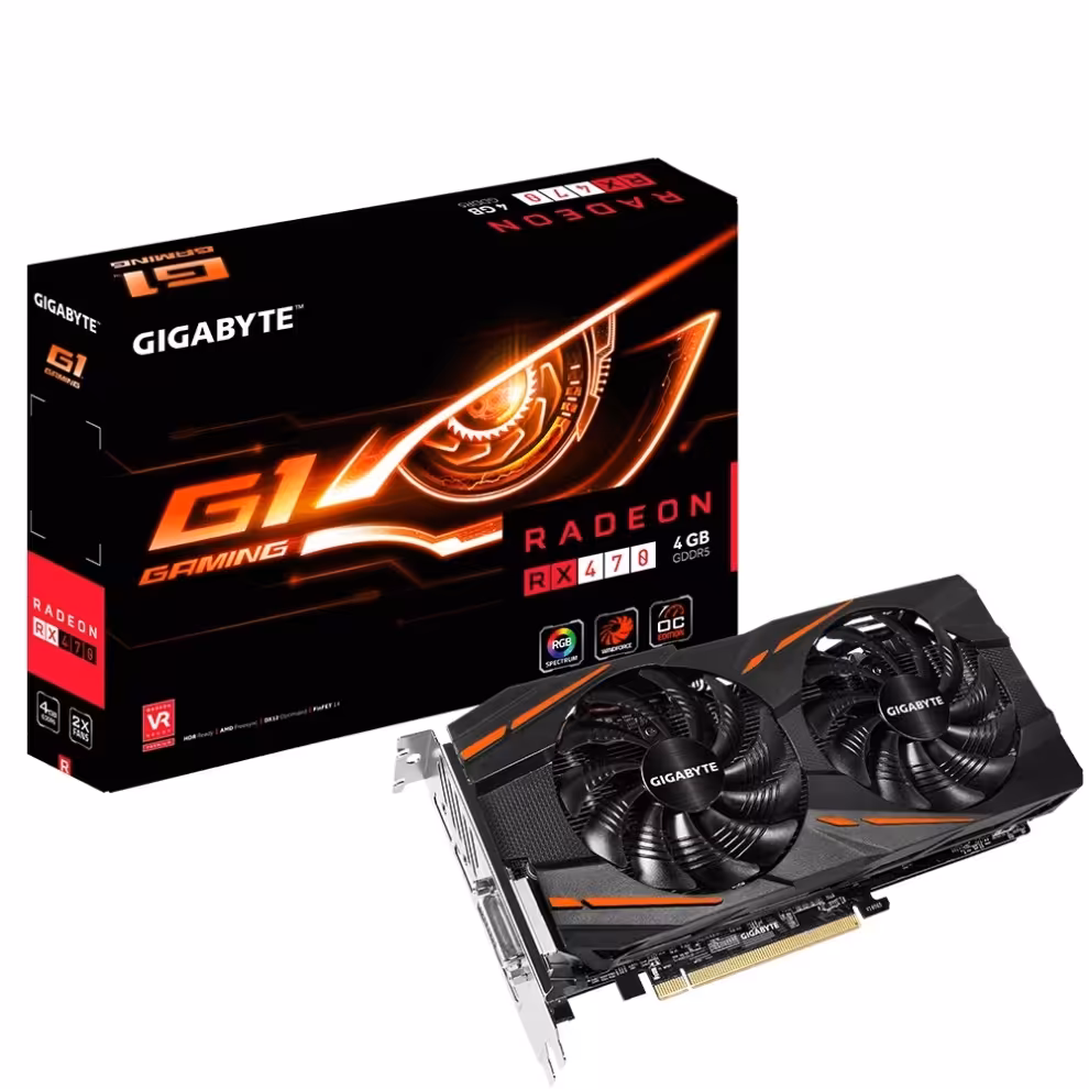 کارت گرافیک گیگابایت RX 470 G1 Gaming WF2X 4GB