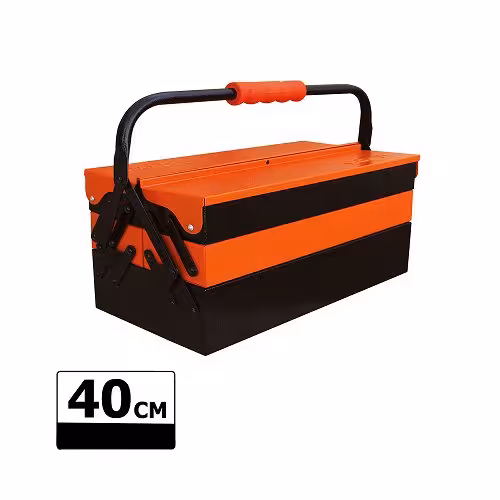 جعبه ابزار فلزی تانوس 40 سانت اتوماتیک دو طبقه TANOS