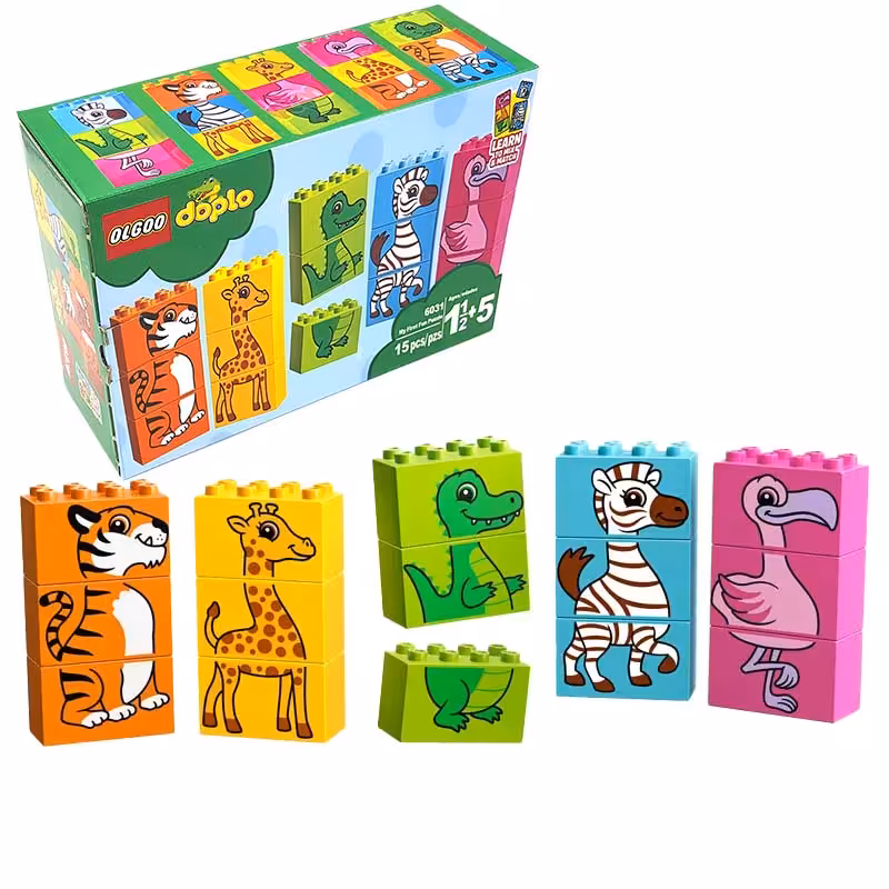 اسباب بازی لگو دوپلو 15 تکه حیوانات کد 6031