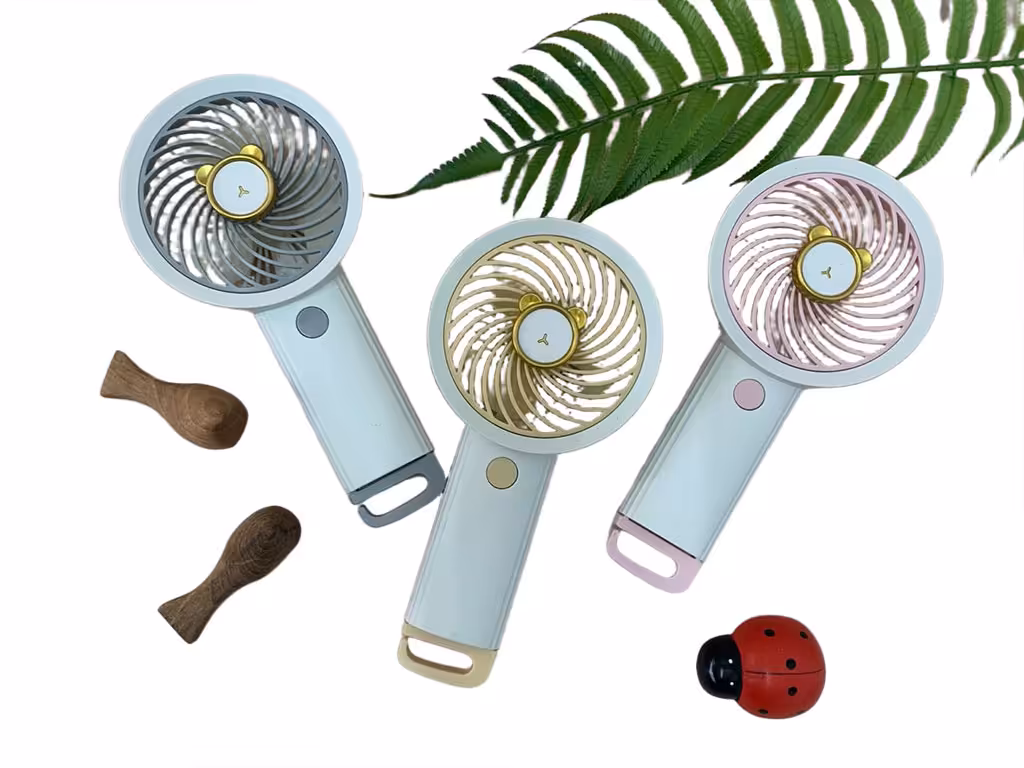 پنکه شارژی و دستی طرح خرس تدی