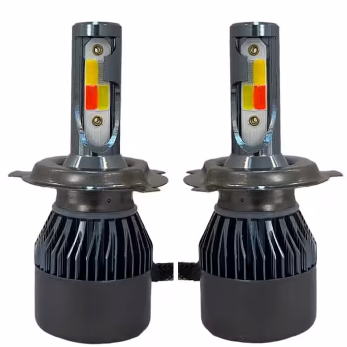 هدلایت دو طرفه لنزو تک پرو  پنج حالته پایه H4 (سه فیش دو کنتاکت)