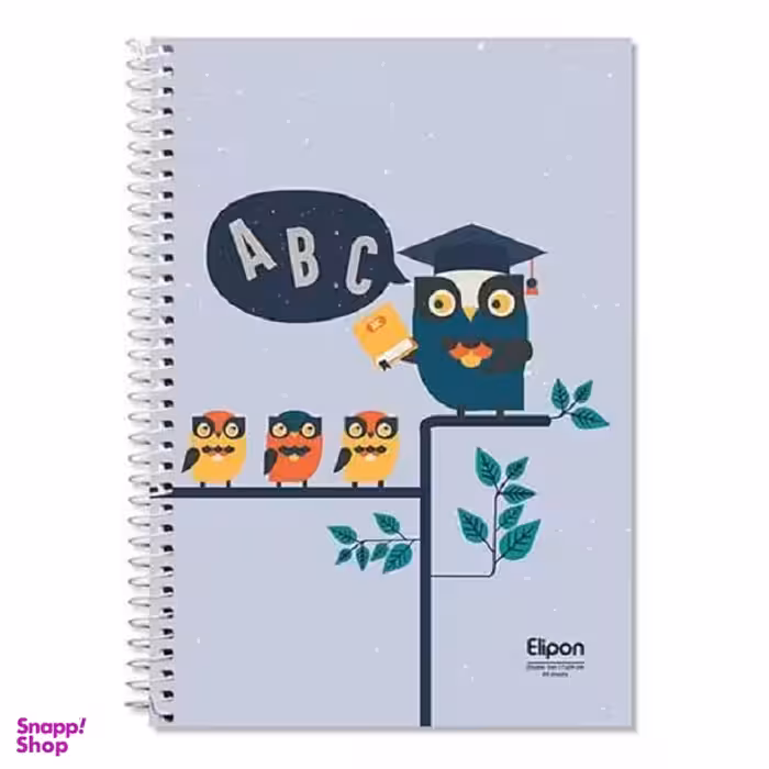 دفتر دوخط‌ 60 برگ وزیری سیمی فانتزی طرح 1343 الیپون (Elipon) کد 2591343