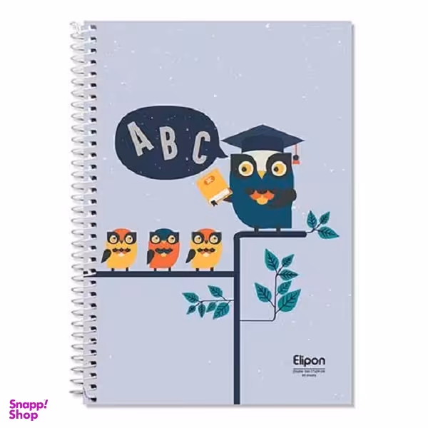 دفتر دوخط‌ 60 برگ وزیری سیمی فانتزی طرح 1343 الیپون (Elipon) کد 2591343