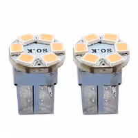 لامپ کوچک پلاک و کاسه چراغ با 6 عدد SMD لنزو