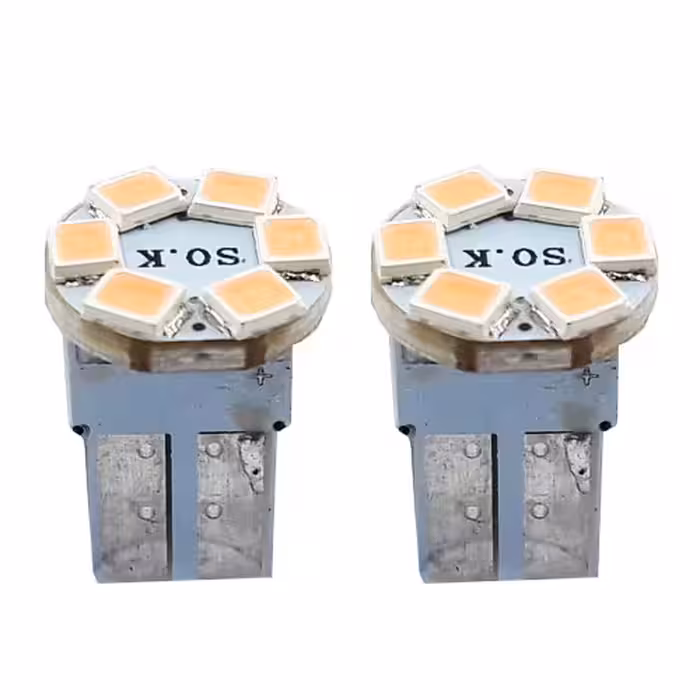 لامپ کوچک پلاک و کاسه چراغ با 6 عدد SMD لنزو