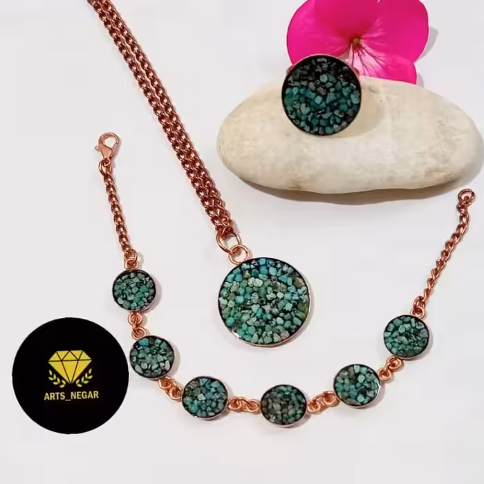   نیمست فیروزه کوبی طرح دایره