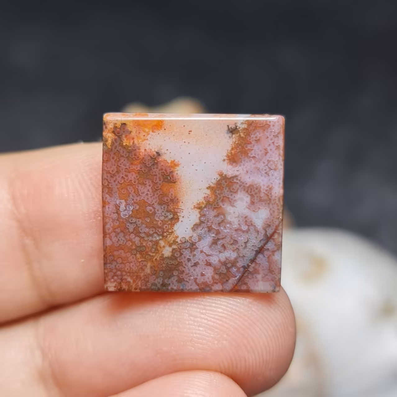 نگین فوق العاده زیبای سنگ صد درصد طبیعی عقیق شجر بسیار خاص معدنی 
کد 27997