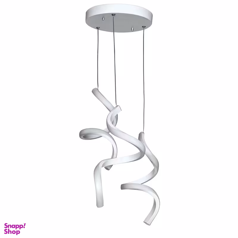 لوستر آویز سه شعله چشمه نور کد L6364/3H-WT مدرن